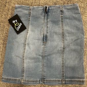 New Art Class Jean Skirt